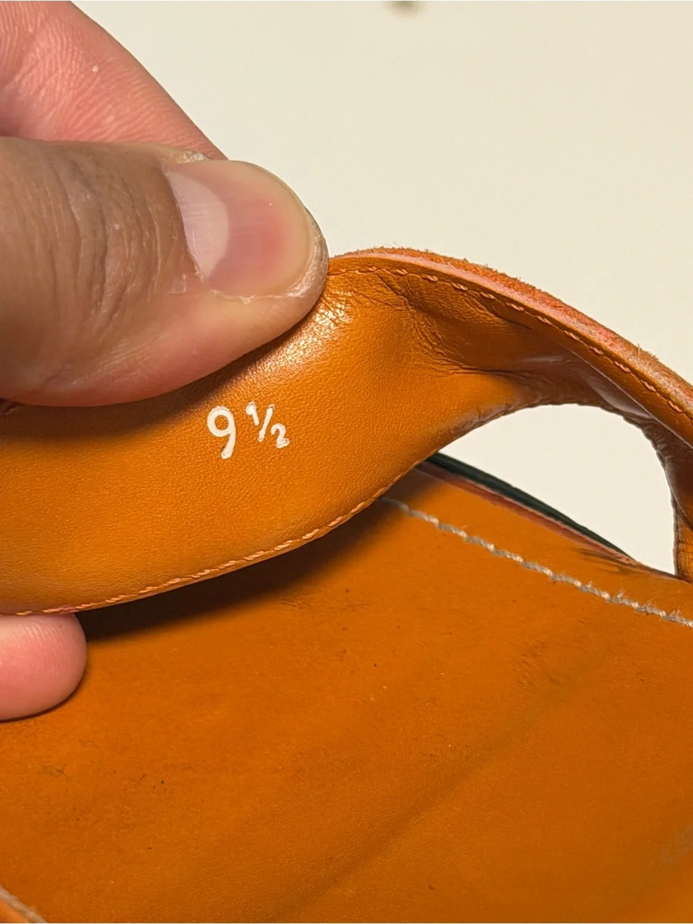 TOD's Orange Leather Sandals Slip On Made In Italy Women’s US 9.5 UK 6.5 EU 39.5